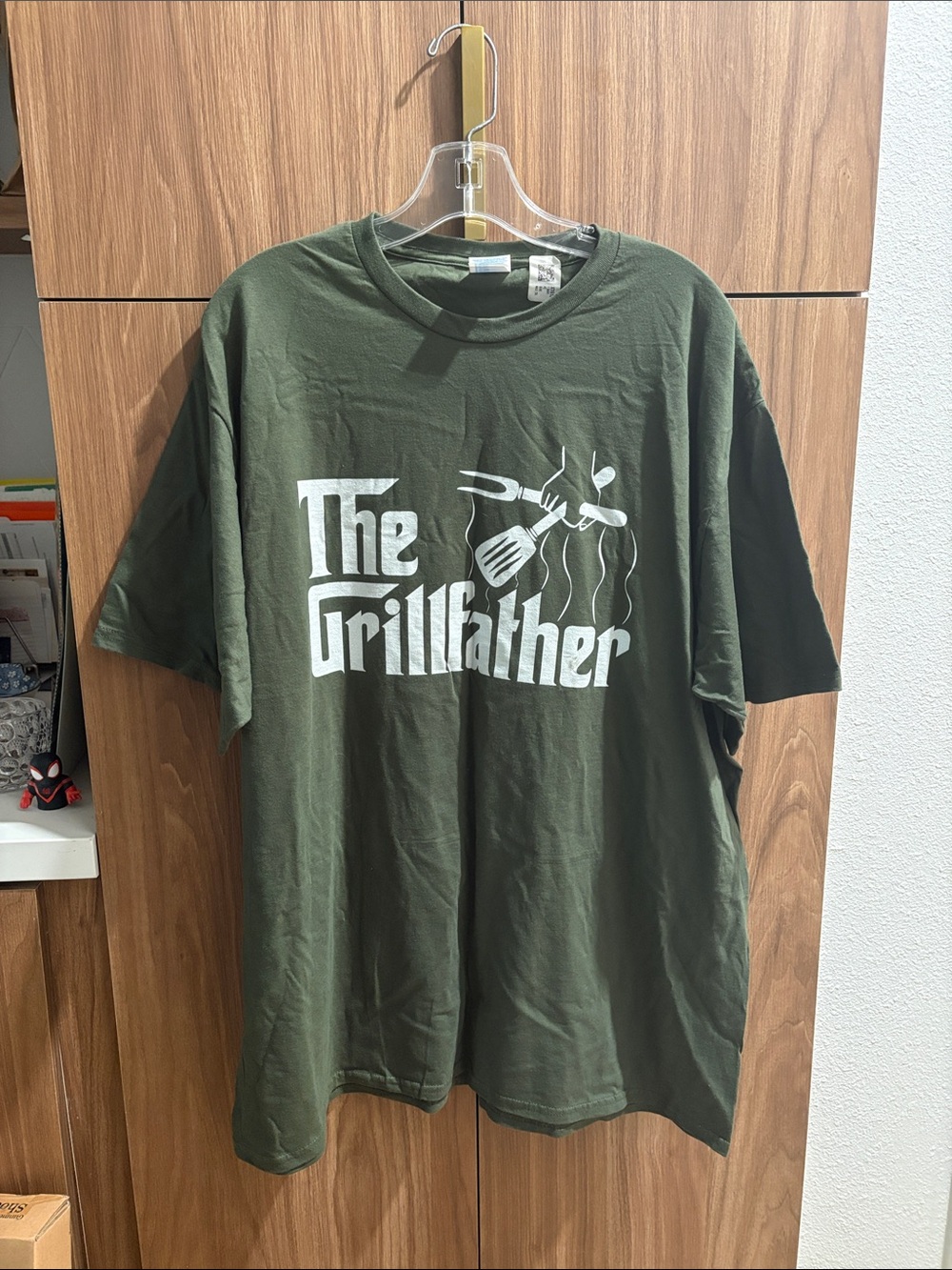 The Grillfather Graphic Tee - Olive Green 2XL new